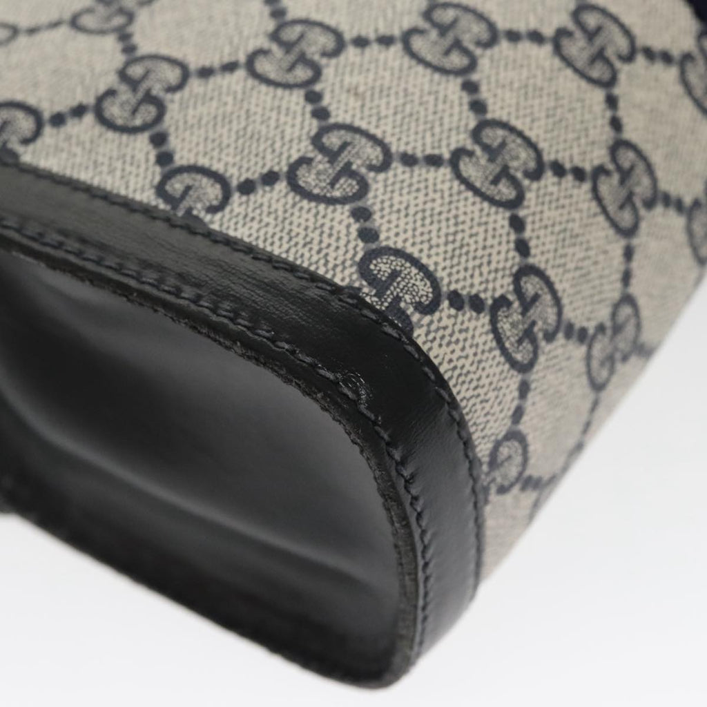 GUCCI GG Supreme Sherry Line Clutch Bag PVC Navy Red 67 014 3087 96744