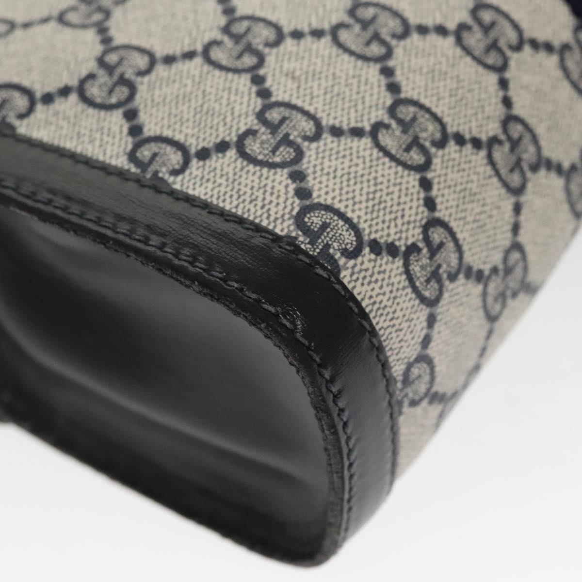 GUCCI GG Supreme Sherry Line Clutch Bag PVC Navy Red 67 014 3087 96744