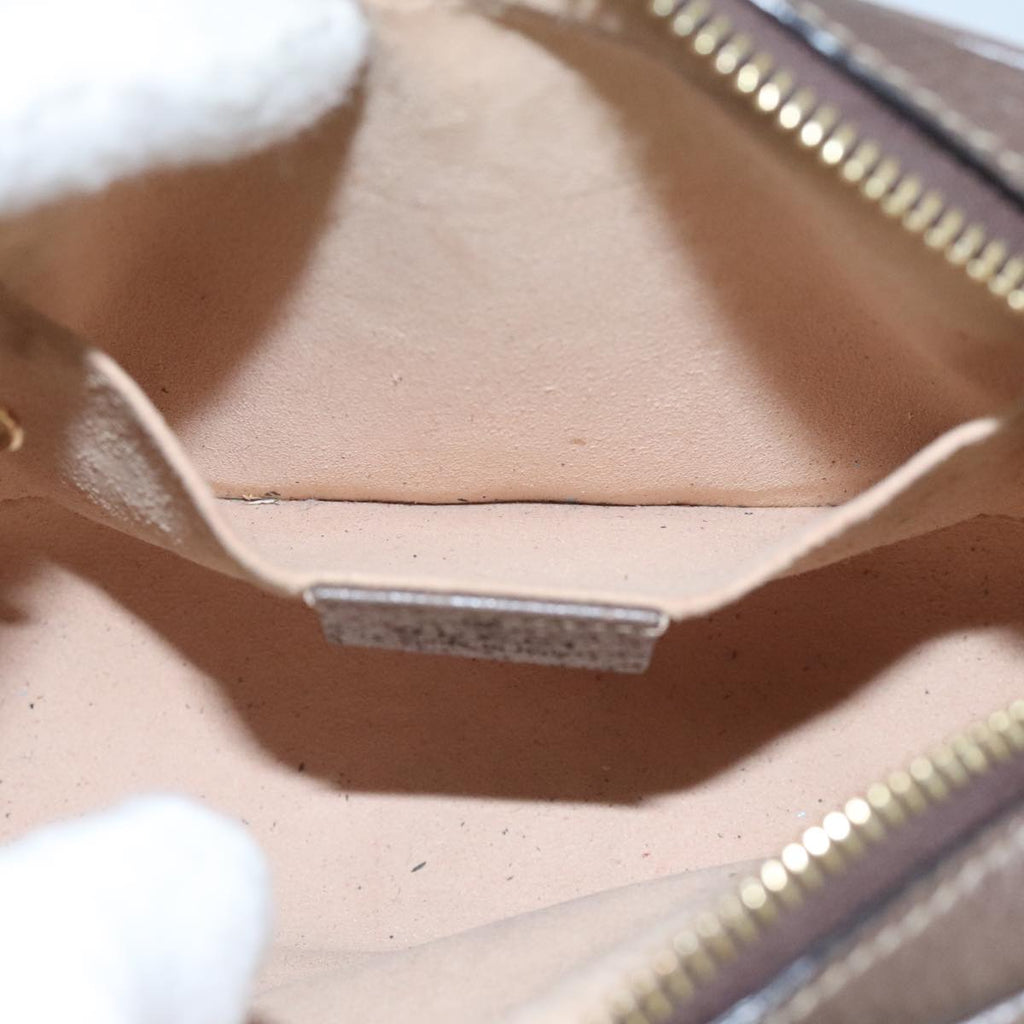 GUCCI GG Supreme Web Sherry Line Shoulder Bag PVC Beige Red 517350 96748
