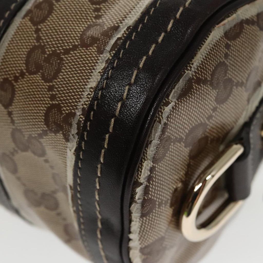 GUCCI GG Crystal Hand Bag Beige Gold 181485 96794