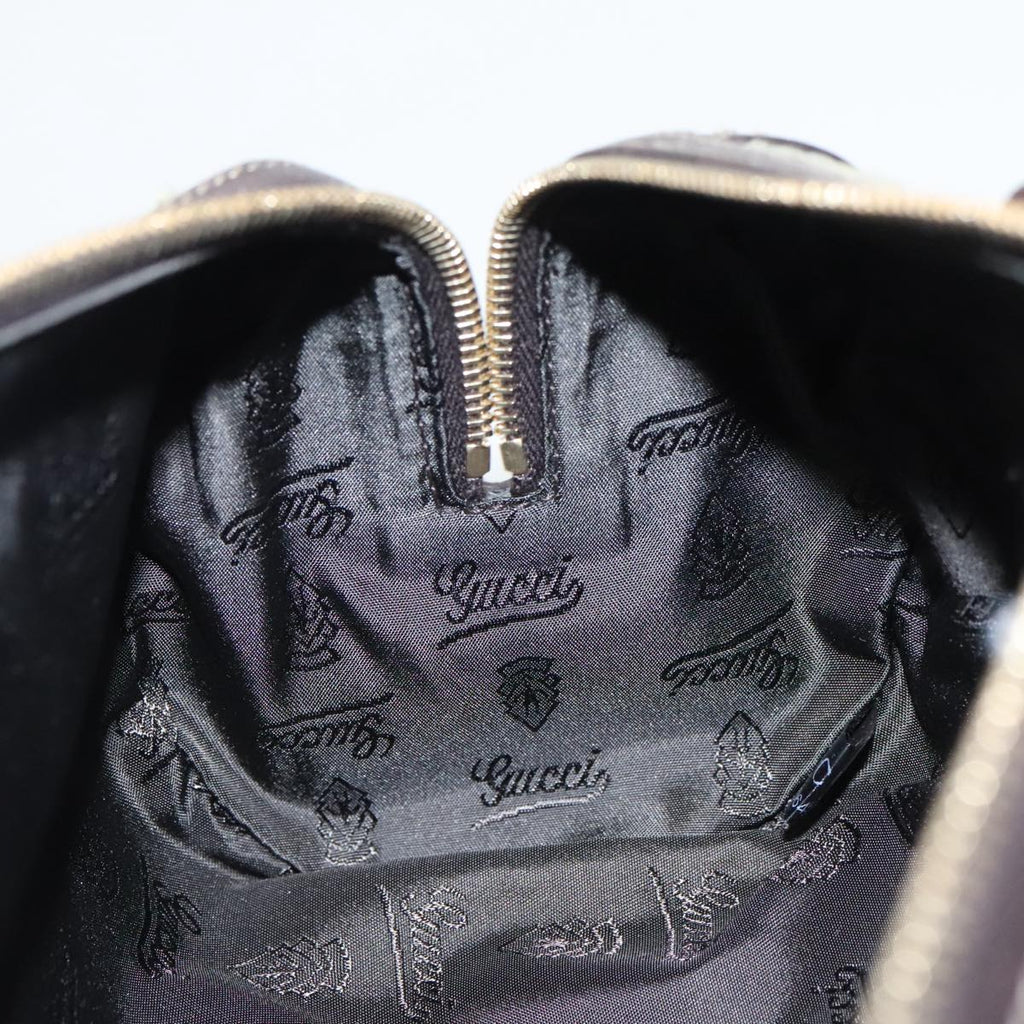 GUCCI GG Crystal Hand Bag Beige Gold 181485 96794