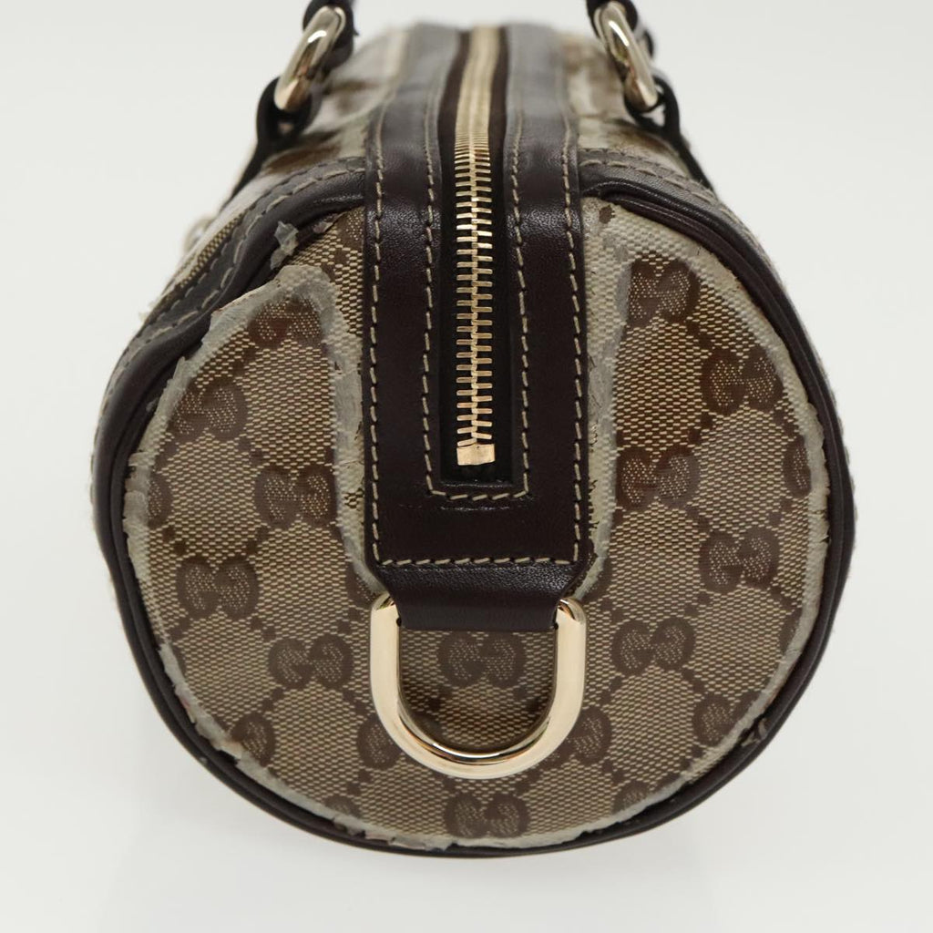 GUCCI GG Crystal Hand Bag Beige Gold 181485 96794