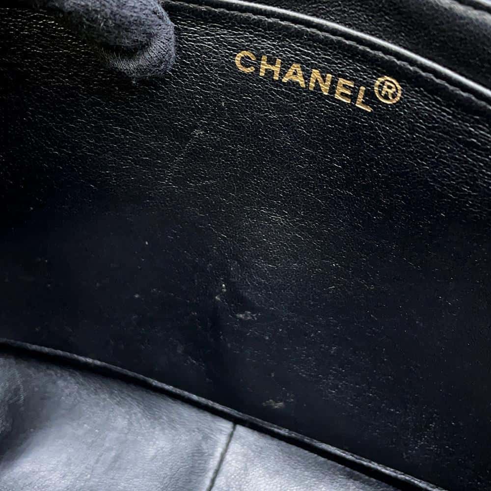 CHANEL Mademoiselle ChainShoulder Bag Black Caviar Leather