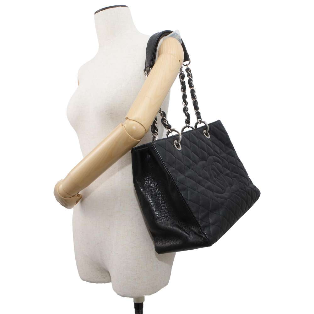 CHANEL Matelasse GSTTote Bag BlackA50995 Caviar Leather