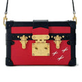 LOUIS VUITTON Petite Malle Coquelicot/Noir M54651 Epi Leather