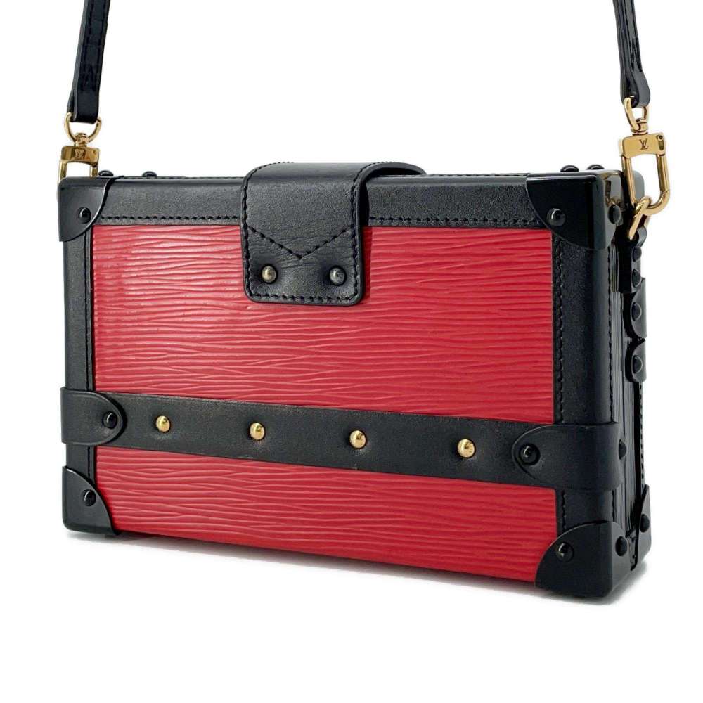 LOUIS VUITTON Petite Malle Coquelicot/Noir M54651 Epi Leather