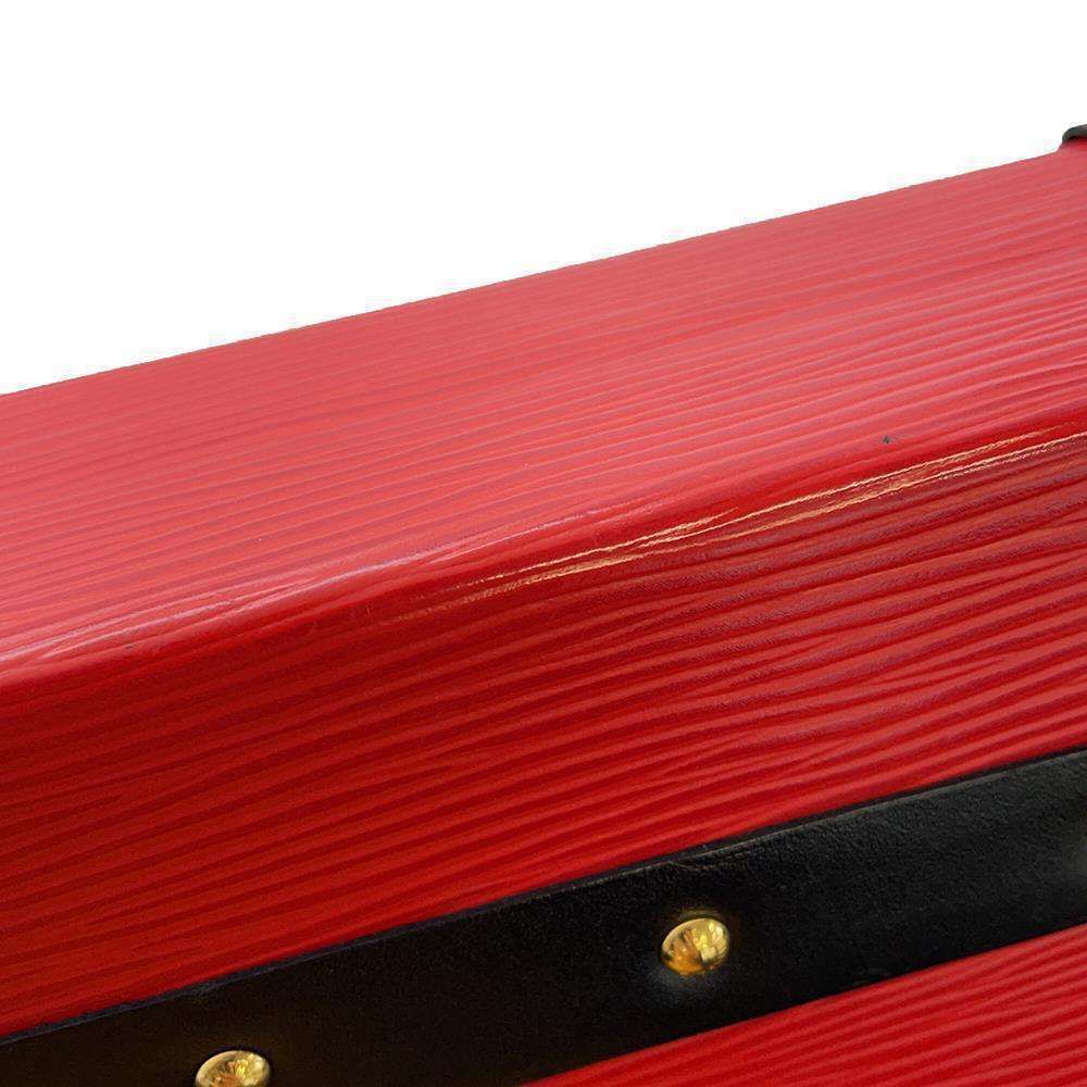 LOUIS VUITTON Petite Malle Coquelicot/Noir M54651 Epi Leather