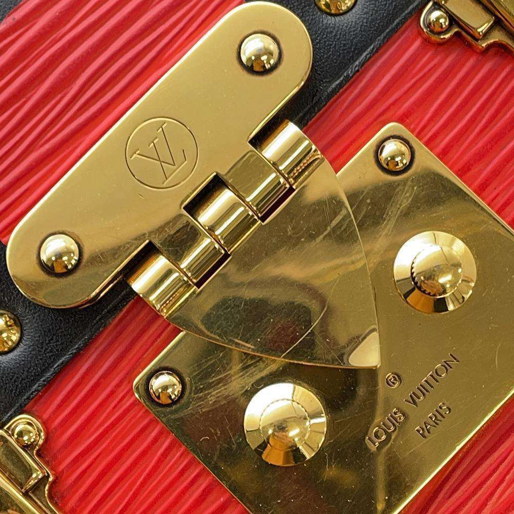 LOUIS VUITTON Petite Malle Coquelicot/Noir M54651 Epi Leather