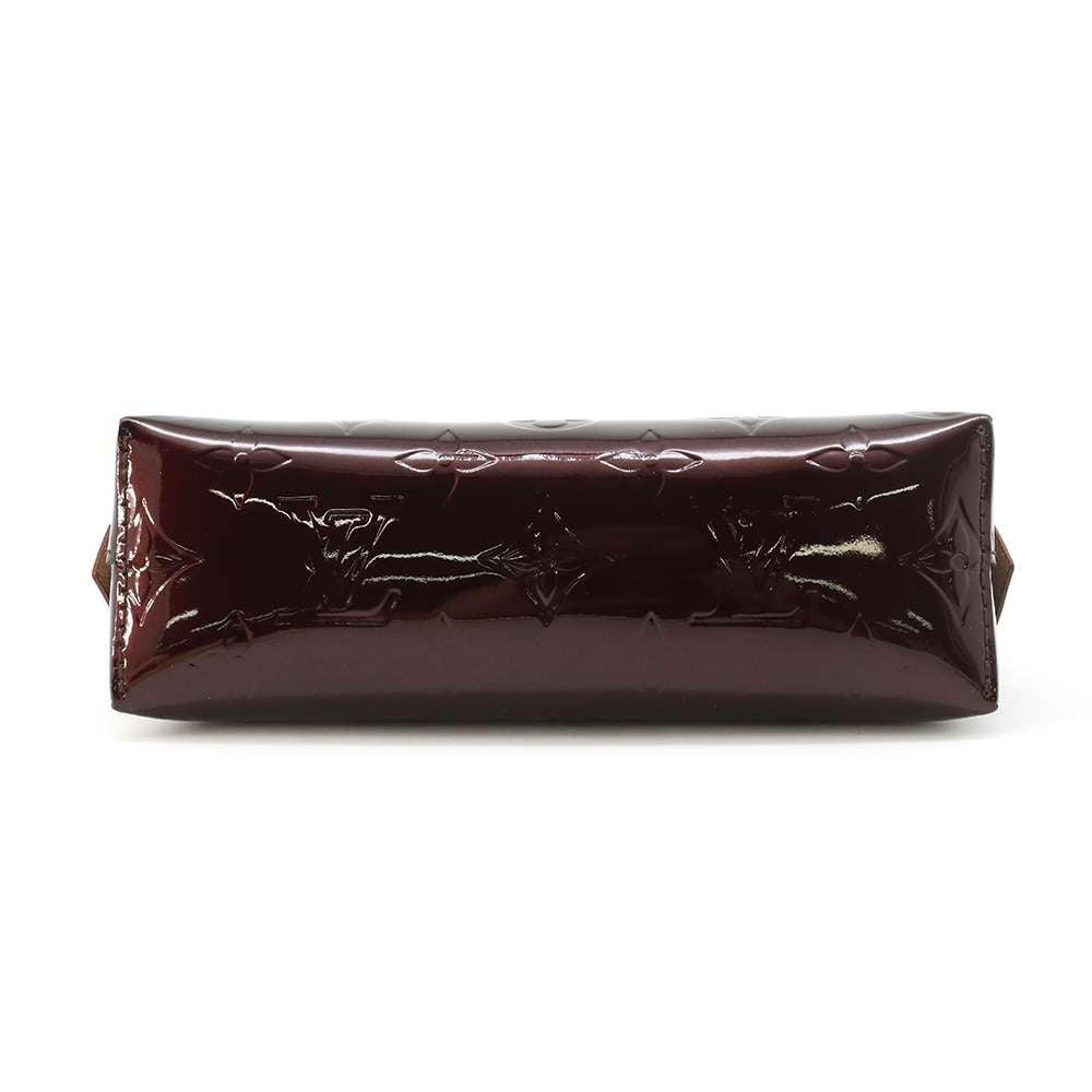 LOUIS VUITTON Pochette Cosmetic Amarante M91495 Monogram Vernis Leather
