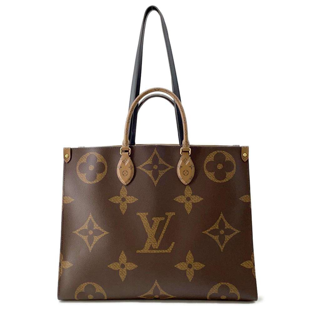 LOUIS VUITTON Onthego Red M45320 Monogram Monogram Reverse Canvas Monogram Giant Size GM