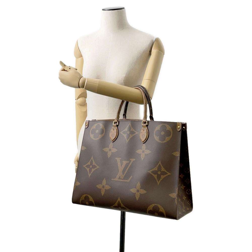 LOUIS VUITTON Onthego Red M45320 Monogram Monogram Reverse Canvas Monogram Giant Size GM