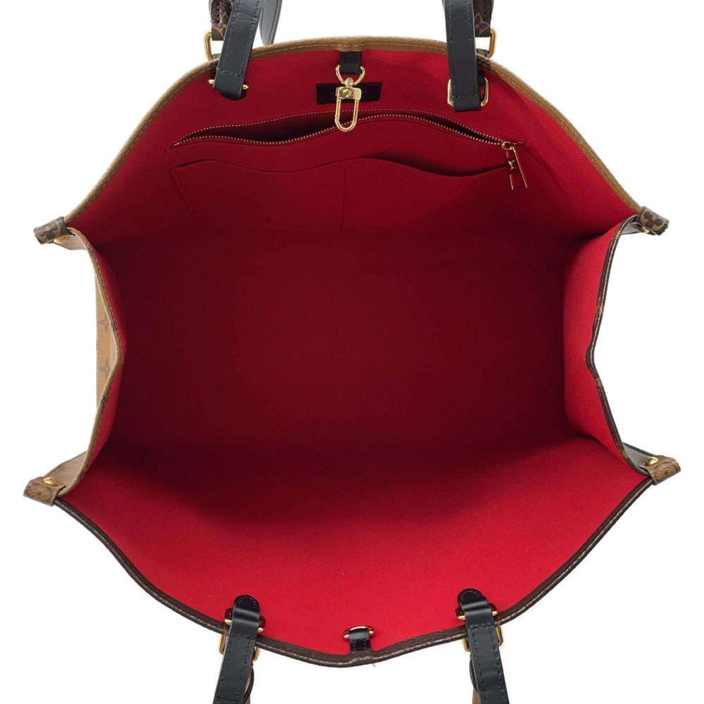 LOUIS VUITTON Onthego Red M45320 Monogram Monogram Reverse Canvas Monogram Giant Size GM