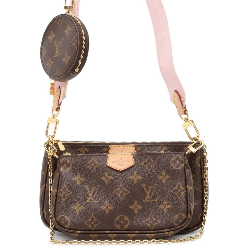 LOUIS VUITTON Multi Pochette Accessoires Rose claire M44840 Monogram