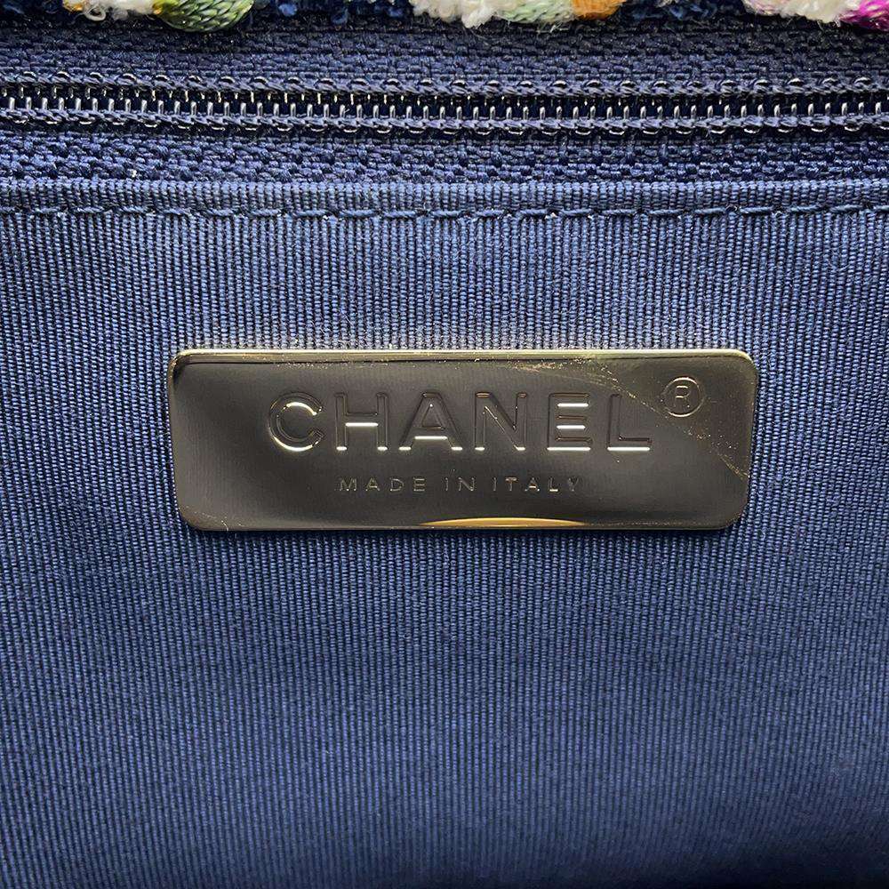 CHANEL CHANEL19 ChainShoulder Bag Blue/WhiteAS1160 Tweed