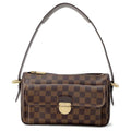 LOUIS VUITTON Ravello Red N60006 Damier Ebene Canvas Size GM