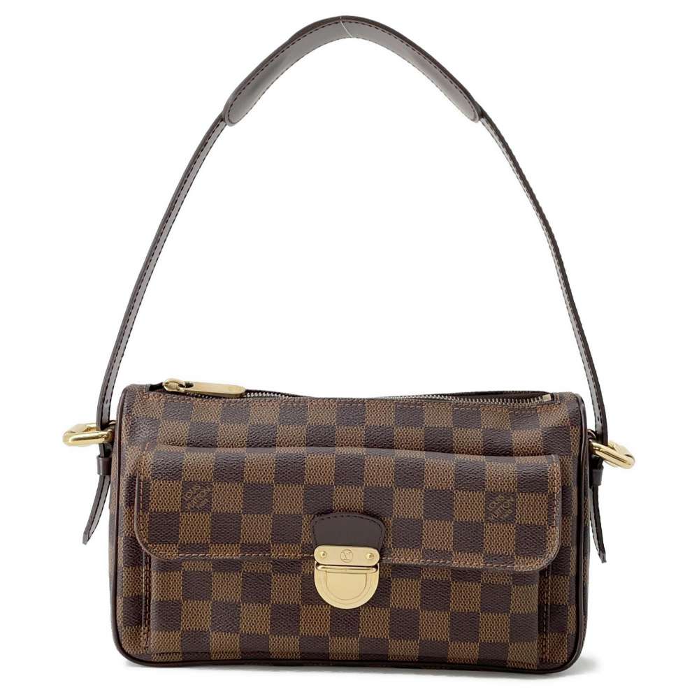 LOUIS VUITTON Ravello Red N60006 Damier Ebene Canvas Size GM
