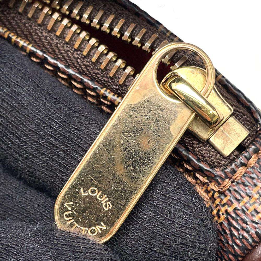 LOUIS VUITTON Ravello Red N60006 Damier Ebene Canvas Size GM