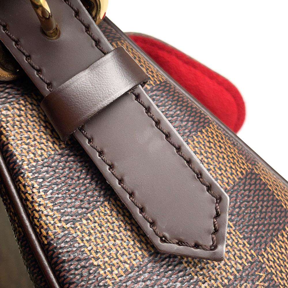 LOUIS VUITTON Ravello Red N60006 Damier Ebene Canvas Size GM