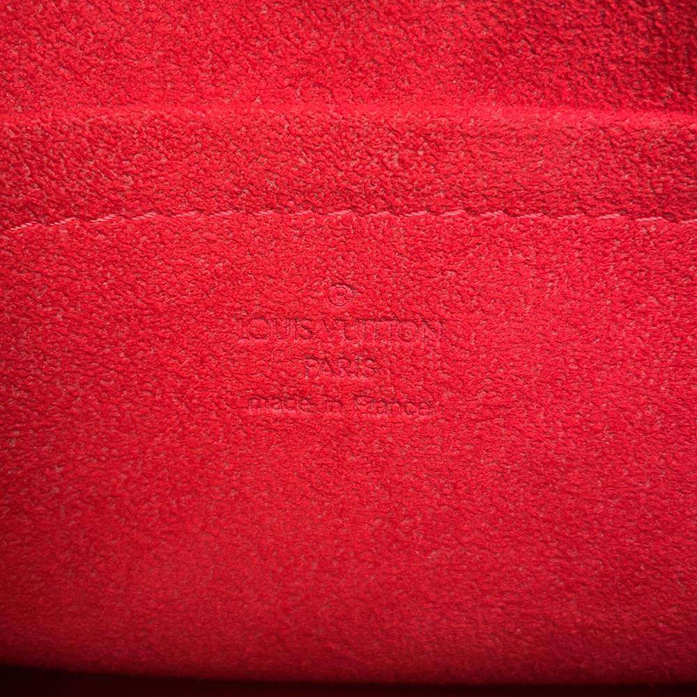 LOUIS VUITTON Ravello Red N60006 Damier Ebene Canvas Size GM