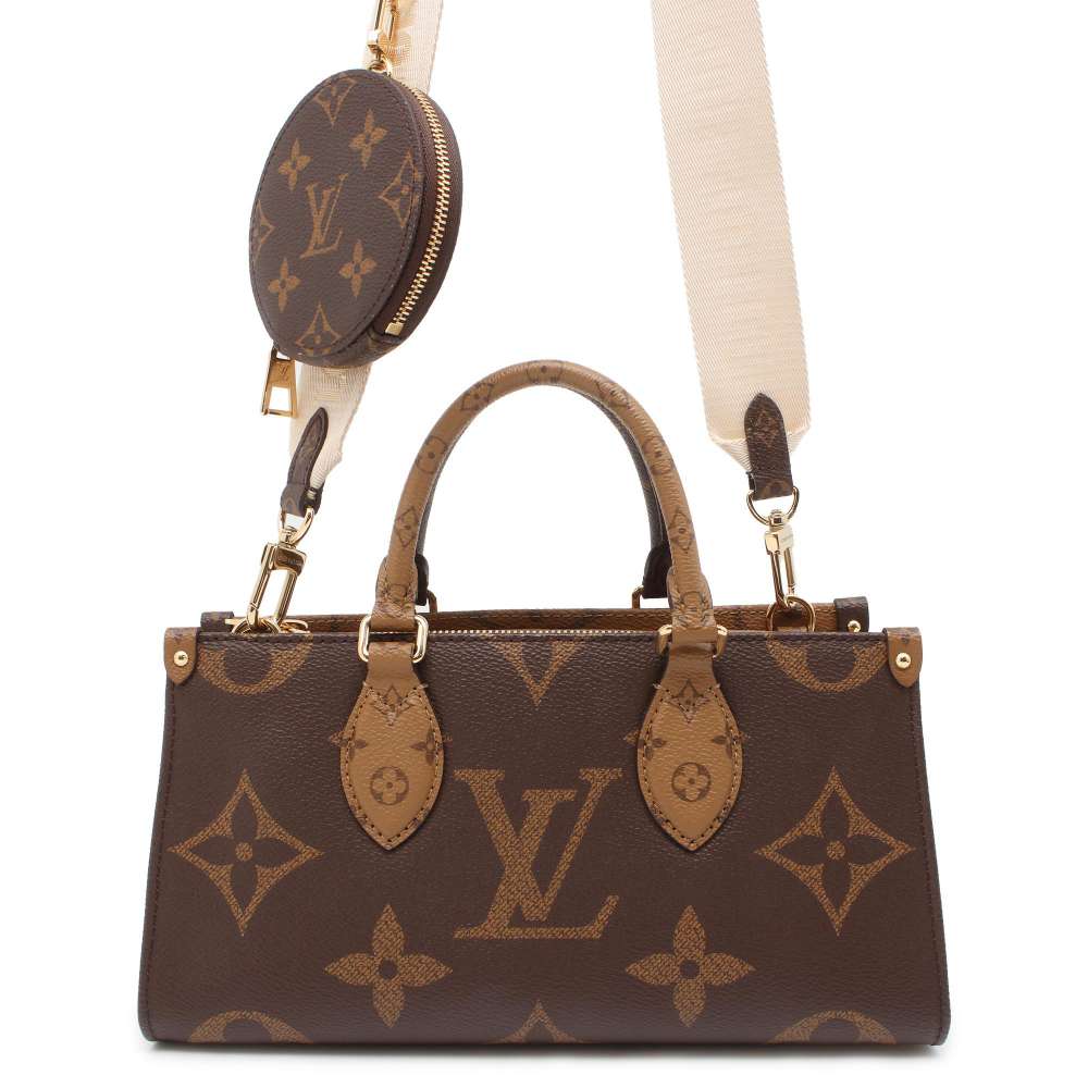 LOUIS VUITTON Onthego EW Red M46653 Monogram Reverse Canvas Monogram Giant
