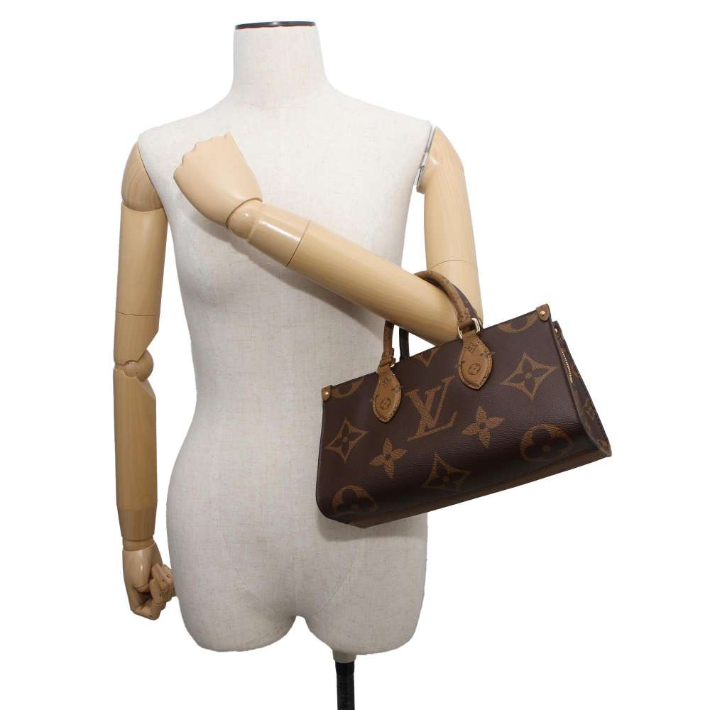LOUIS VUITTON Onthego EW Red M46653 Monogram Reverse Canvas Monogram Giant