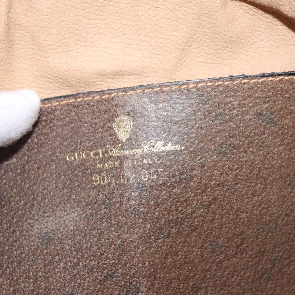 GUCCI GG Supreme Web Sherry Line Shoulder Bag PVC Beige 904 02 047 96969