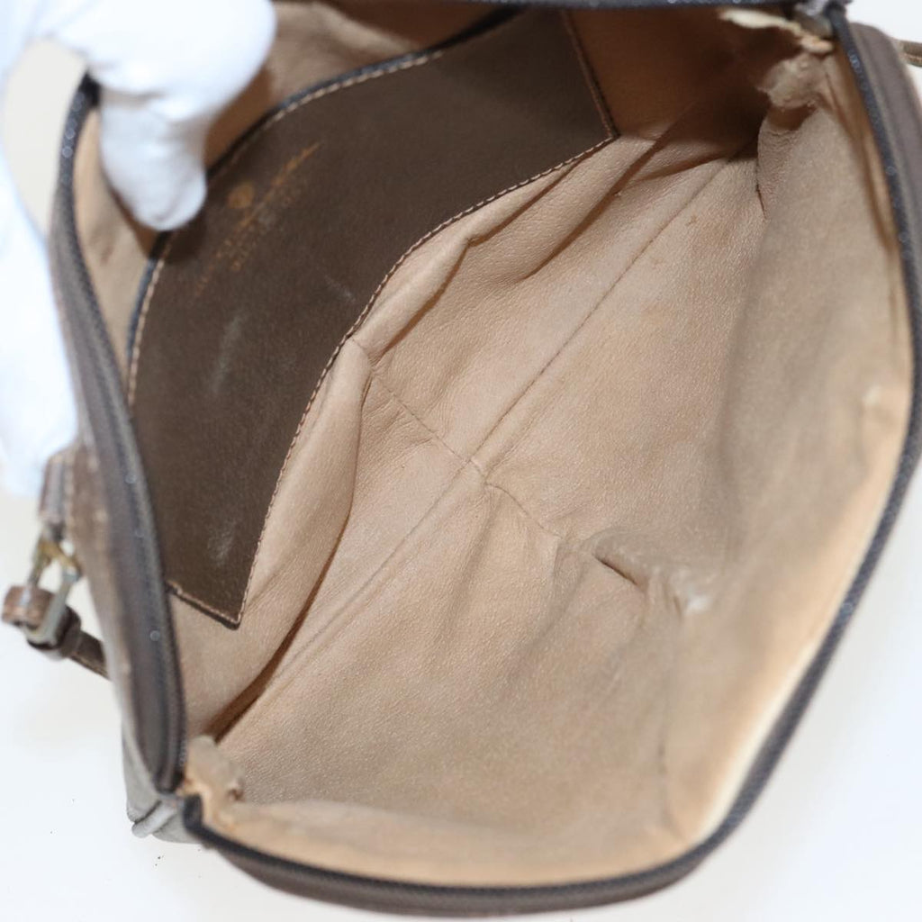 GUCCI GG Supreme Web Sherry Line Shoulder Bag PVC Beige 904 02 047 96969