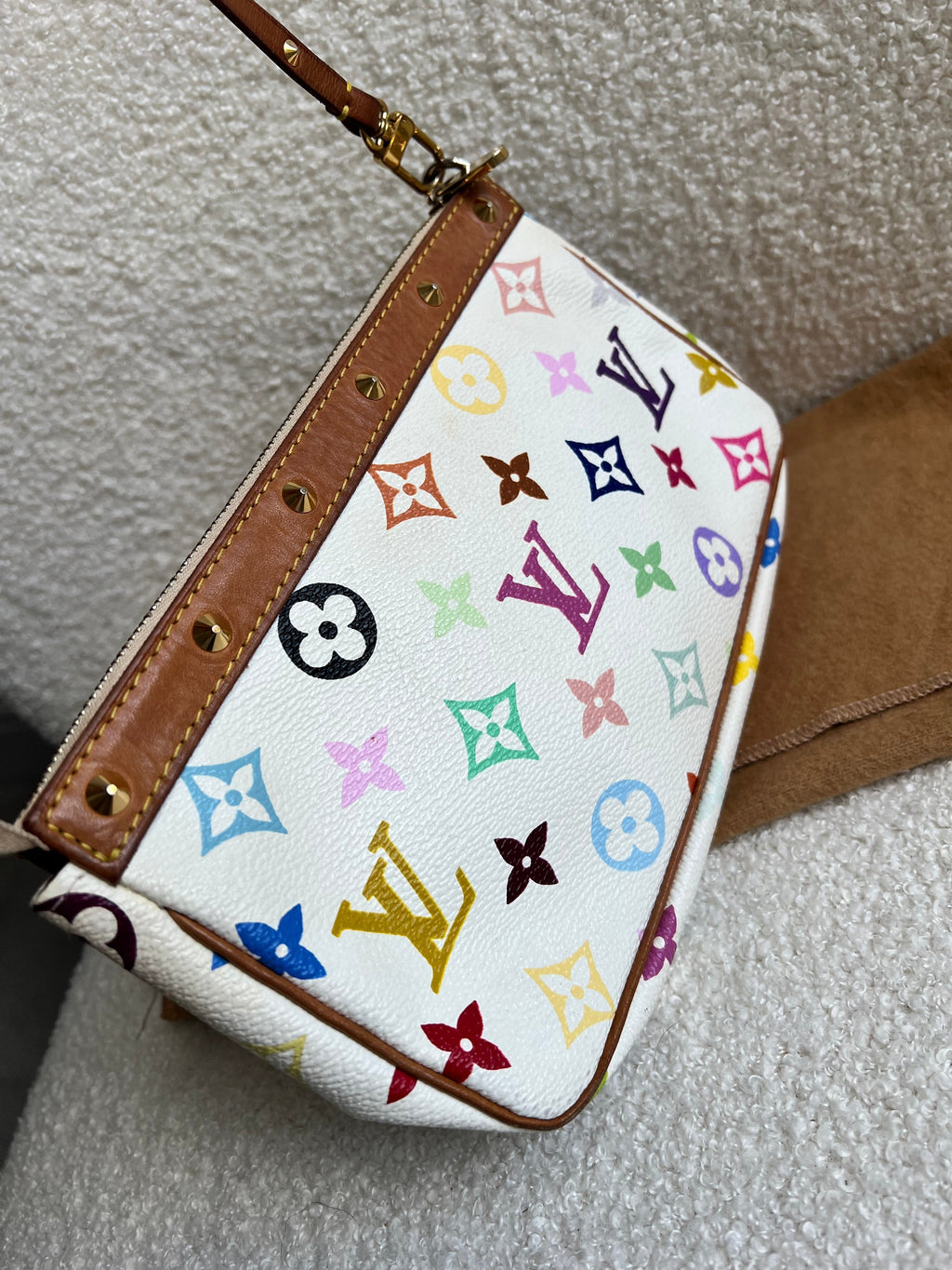 Louis Vuitton Pochette Accessoires White Multicolore