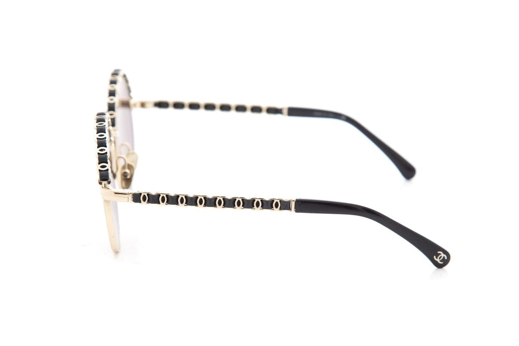 Chanel Antique Gold Round Sunglasses