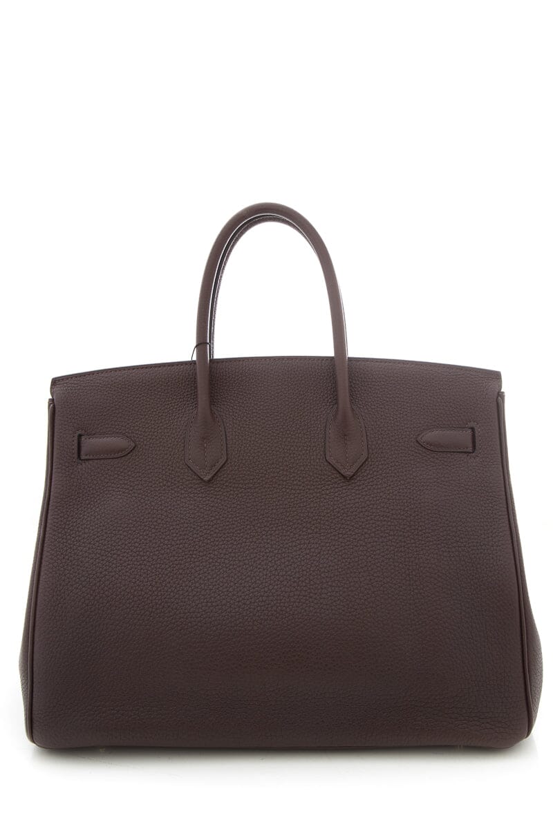 HermÃƒÆ’Ã‚Â¨s Chocolate 35 CM Birkin Handbag