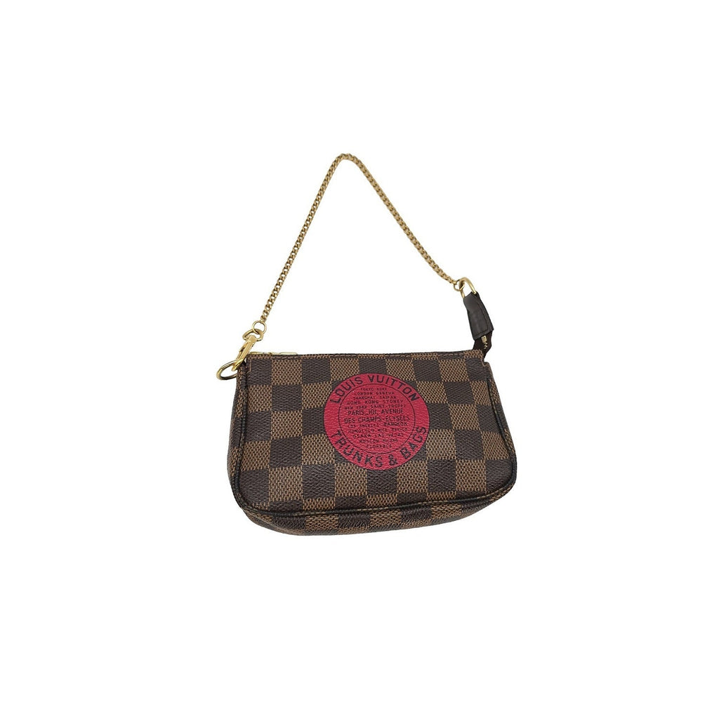 Louis Vuitton Damier Ebene 'Trunks & Bags' Mini Pochette Accessories