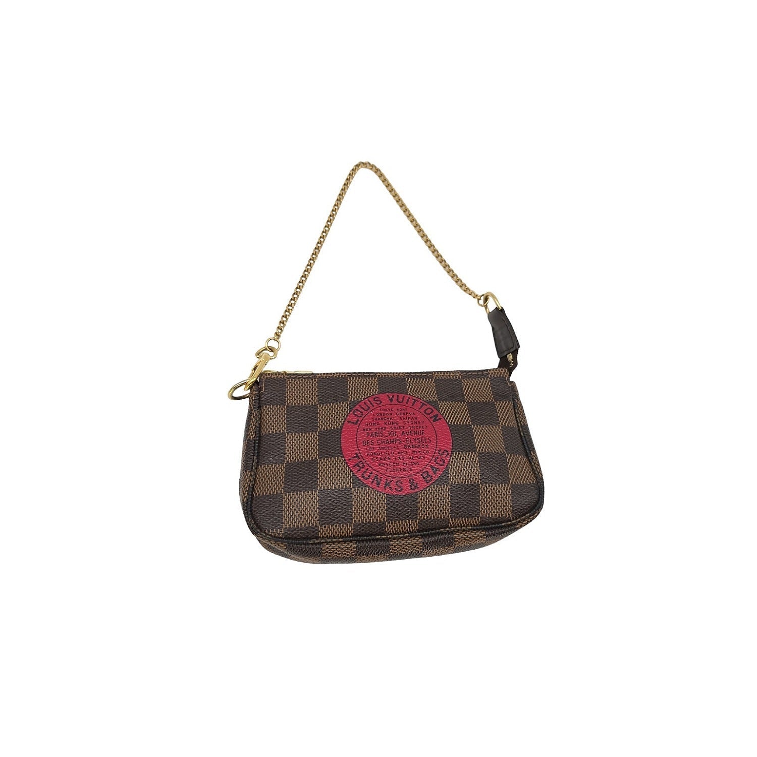 Louis Vuitton Damier Ebene 'Trunks & Bags' Mini Pochette Accessories