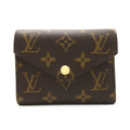 Louis Vuitton Portefolio Victoria Three Fold Wallet Three Folded Wallet Wallet PVC Coated Canvas Monogram  Brown M62472