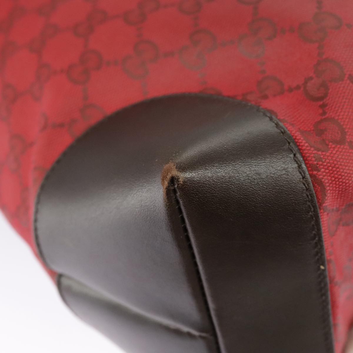 GUCCI GG Canvas Web Sherry Line Tote Bag Red Green gold 308928 97000