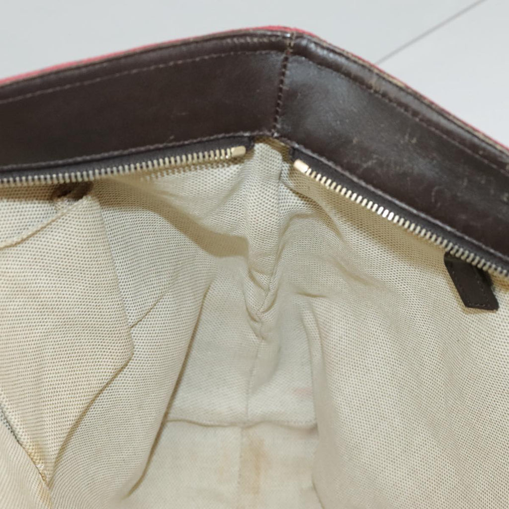 GUCCI GG Canvas Web Sherry Line Tote Bag Red Green gold 308928 97000