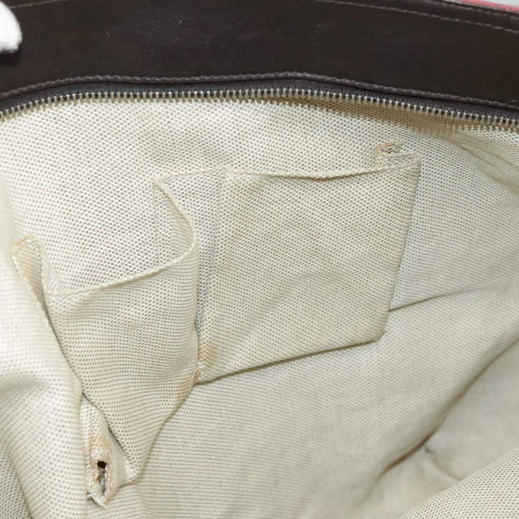 GUCCI GG Canvas Web Sherry Line Tote Bag Red Green gold 308928 97000