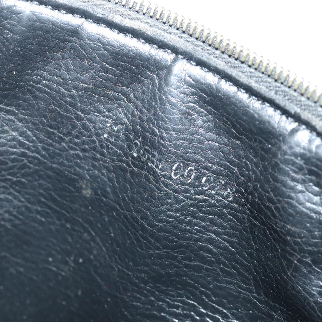 FENDI Zucca Canvas Pouch Brown Black gold 97012