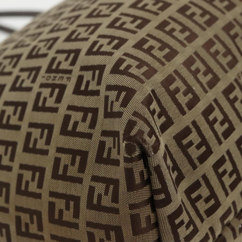 FENDI Zucchino Canvas Tote Bag Beige 97032