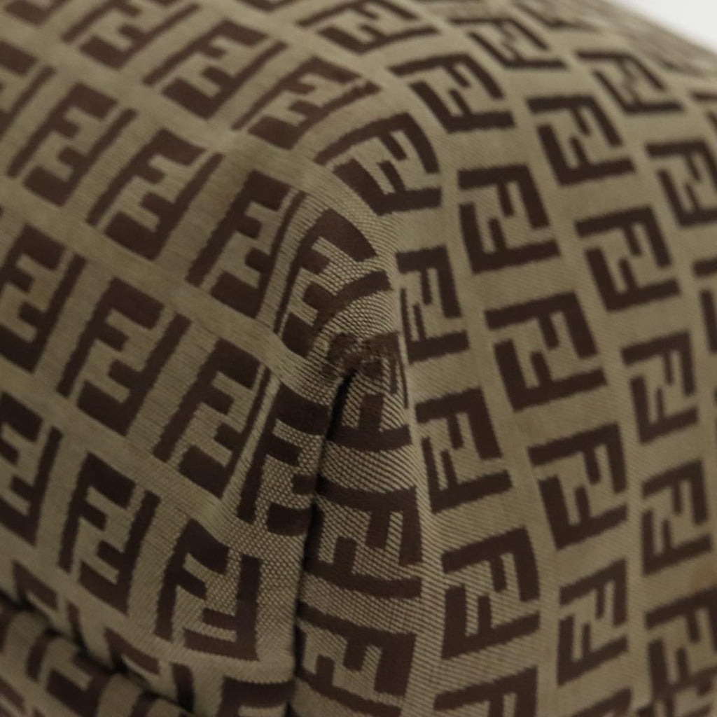 FENDI Zucchino Canvas Tote Bag Beige 97032