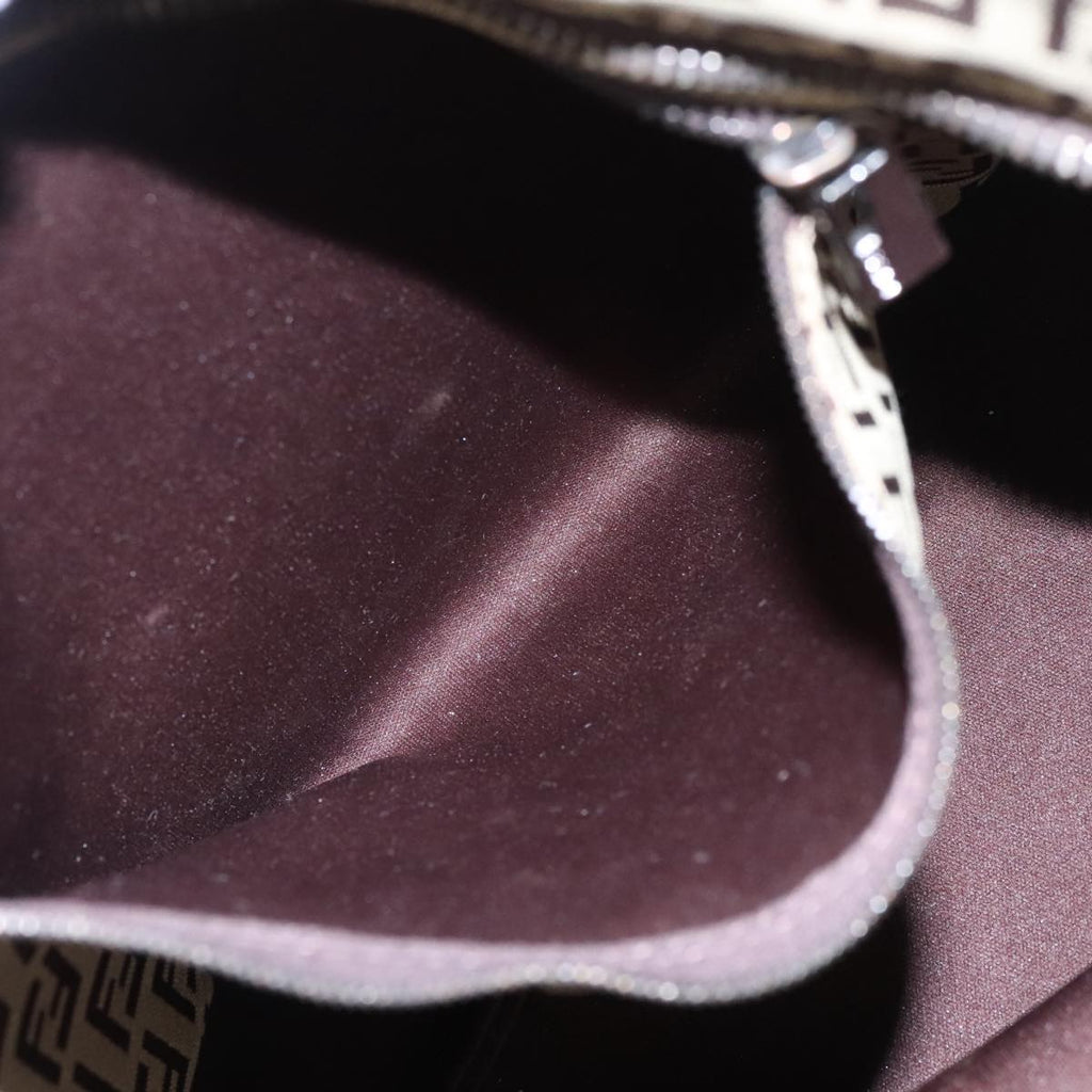 FENDI Zucchino Canvas Tote Bag Beige 97032