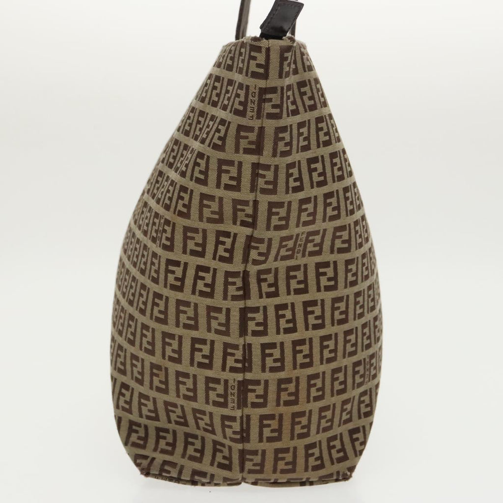 FENDI Zucchino Canvas Tote Bag Beige 97032