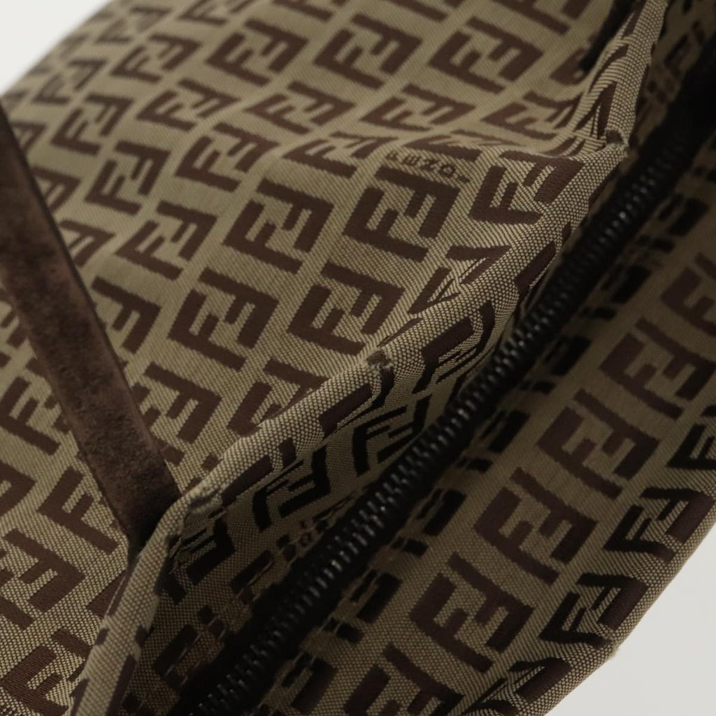 FENDI Zucchino Canvas Tote Bag Beige 97032