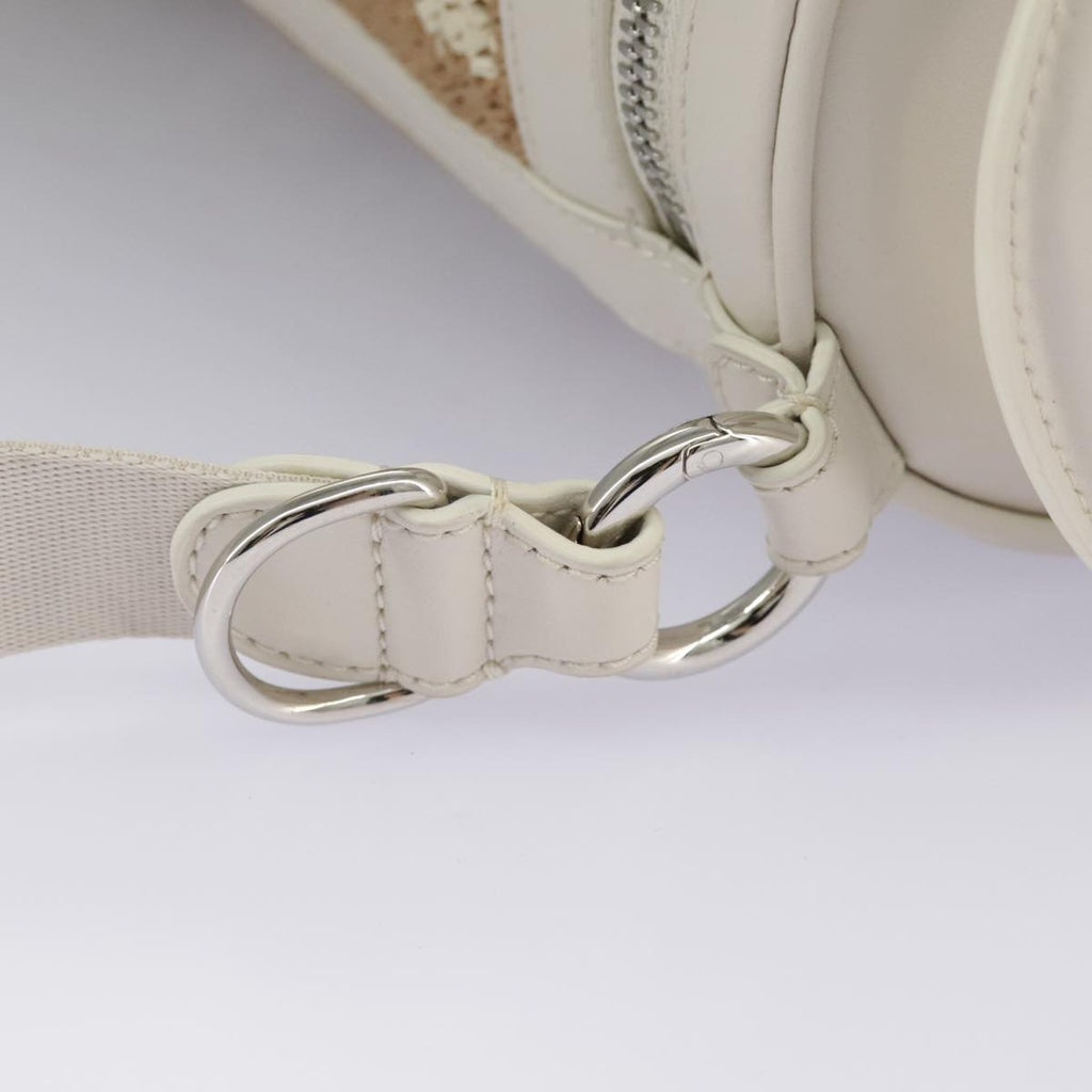 FENDI Zucca Canvas Bottle Shoulder Bag Beige 97046A