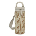 FENDI Zucca Canvas Bottle Shoulder Bag Beige 97046A