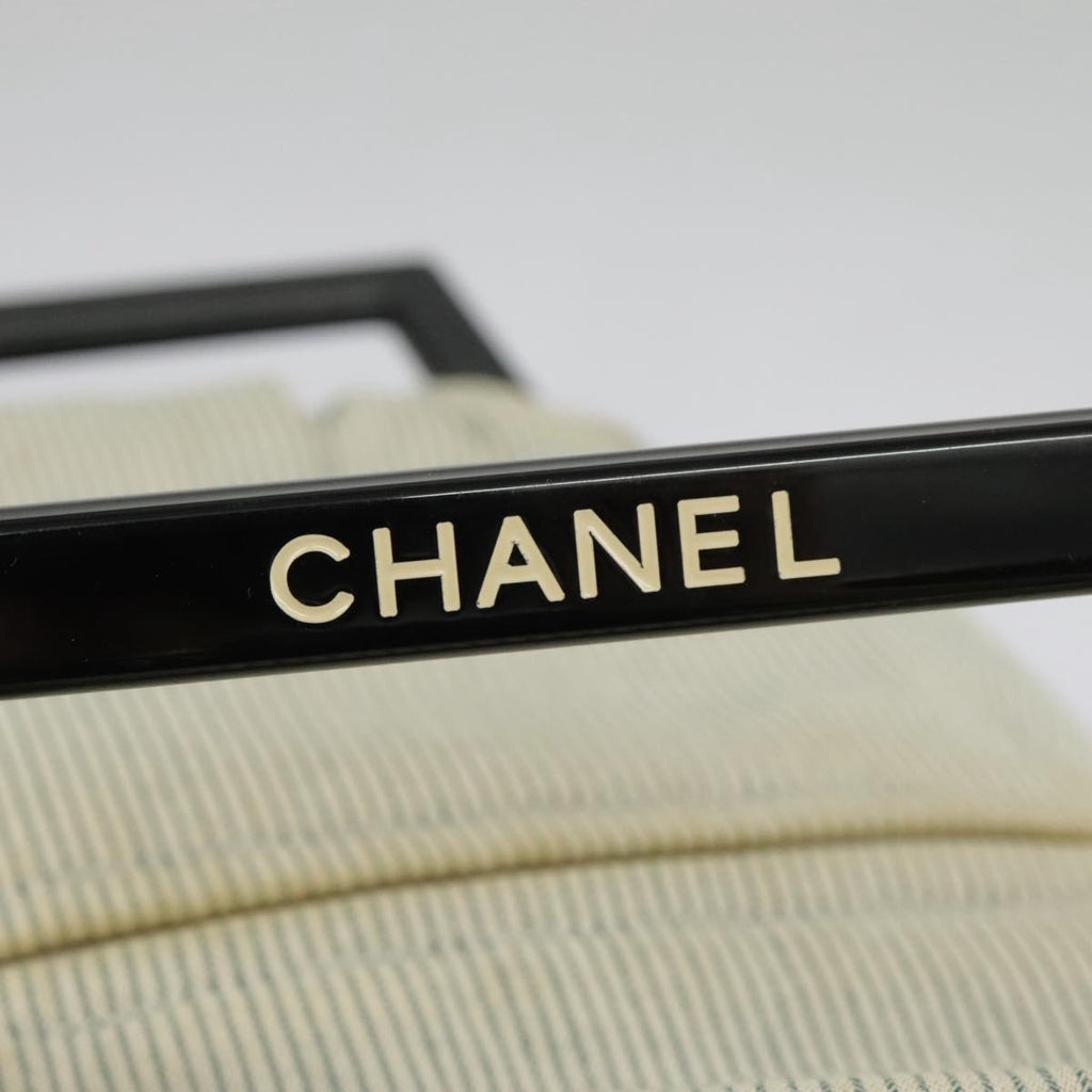 CHANEL Hand Bag Canvas Green Silver CC 97061