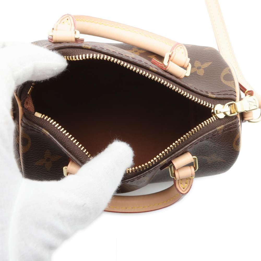 LOUIS VUITTON Nano Speedy Brown M61252 Monogram