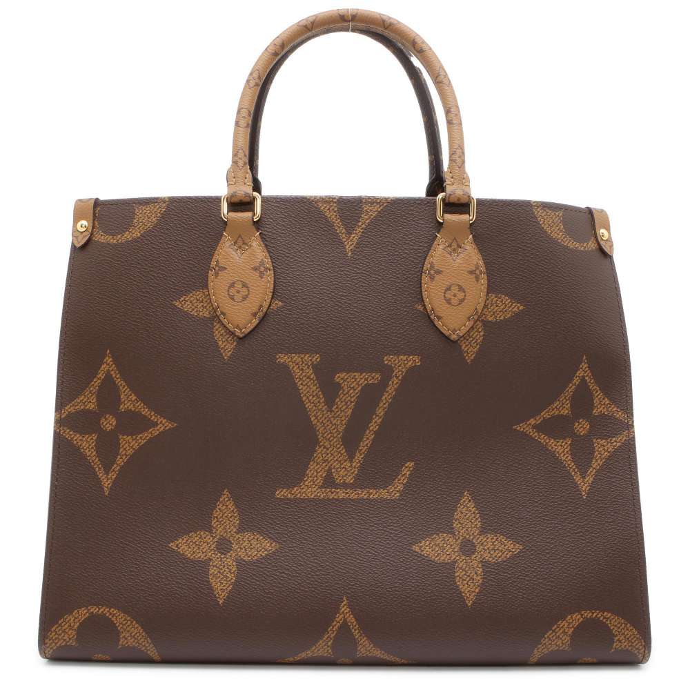 LOUIS VUITTON Onthego Red M45321 Monogram Monogram Reverse Canvas Monogram Giant Size MM