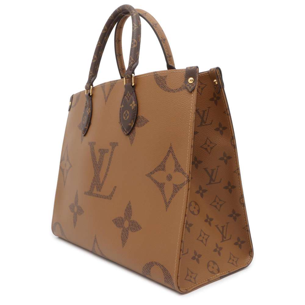 LOUIS VUITTON Onthego Red M45321 Monogram Monogram Reverse Canvas Monogram Giant Size MM