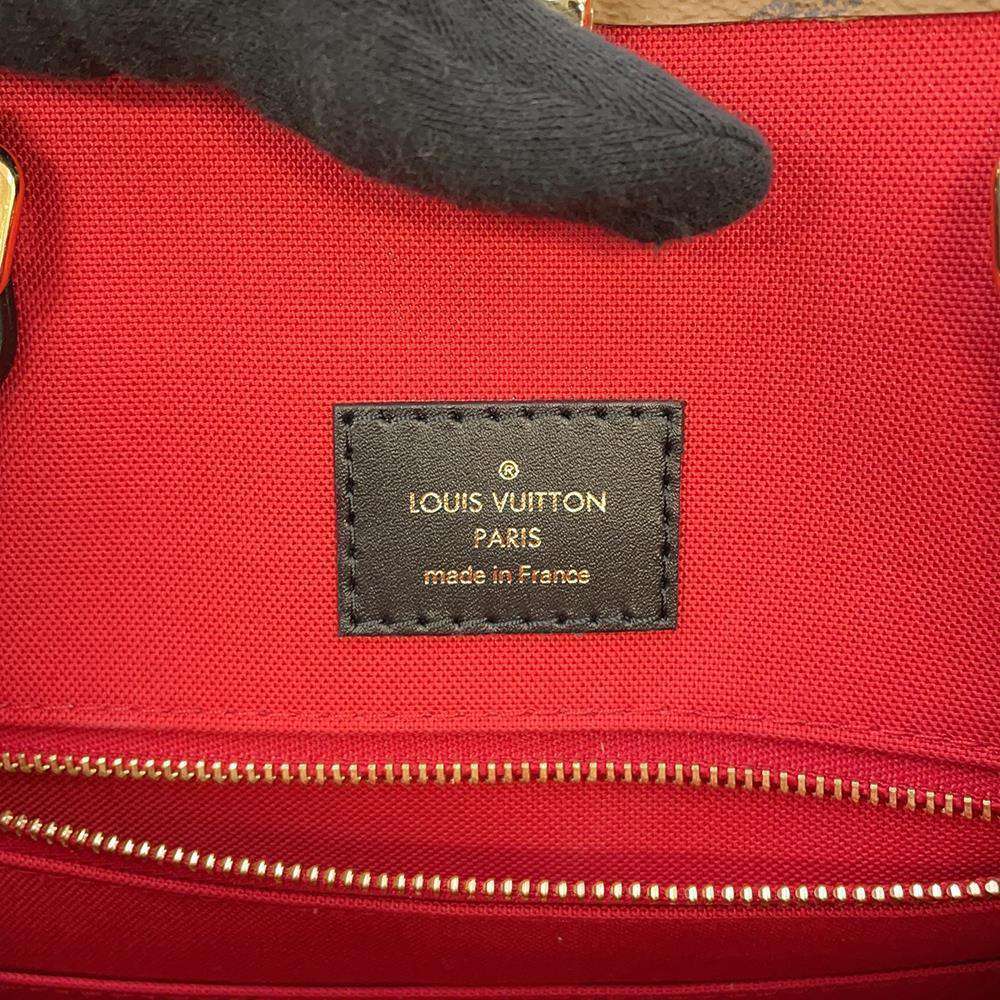 LOUIS VUITTON Onthego Red M45321 Monogram Monogram Reverse Canvas Monogram Giant Size MM