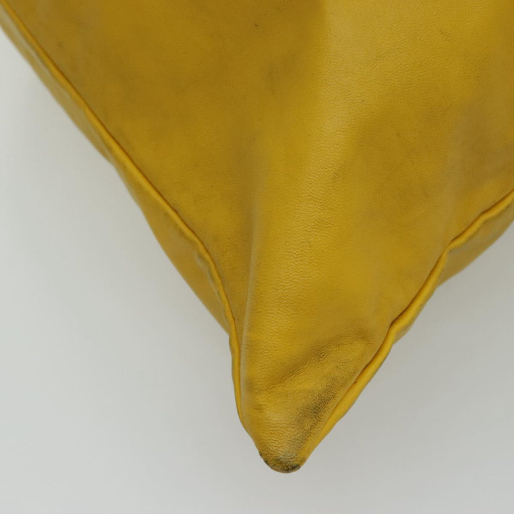 FENDI Shoulder Bag Leather Yellow Gold 97095